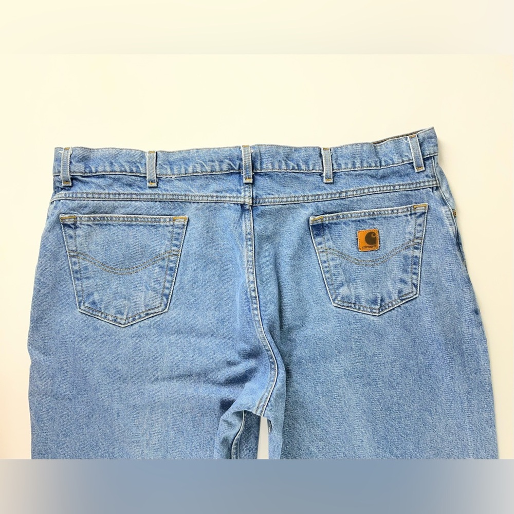 Carhartt Mens Relaxed Fit Classic Stonewash Denim Jeans Size 46 x 30 - Picture 5 of 14
